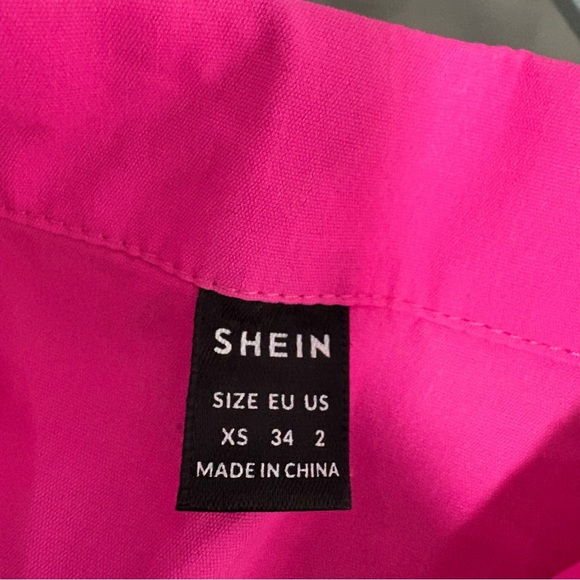 Women's Pink Button Down Shirt - Picture 3 of 3